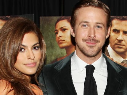 Eva Mendes y Ryan Gosling en Nueva York en 2013. 