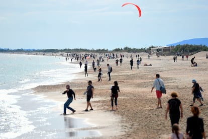 Playa de Villeneuve-les-Maguelone, cerca de Montpellier, este 16 de mayo.