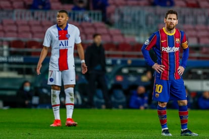 Messi y Mbappé