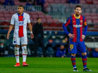 Messi y Mbappé