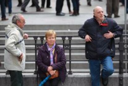 Un grupo de jubilados en Madrid