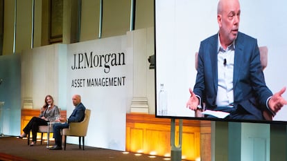 George Gatch, consejero delegado de JP Morgan Asset Management, durante el Media Day celebrado en Londres el 13 de marzo de 2024