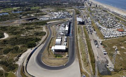 Vista aérea del circuito de Zandvoort.