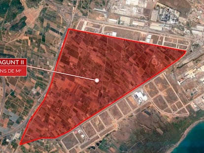 Parc Sagunt II, donde se prevé instalar la gigafactoría de Volkswagen y donde está prevista la instalación del 'Battery Campus Sagunt'.