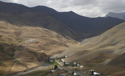 Casas del pueblo de Xınalıq, en la montañosa región de Quba, en el Cáucaso.