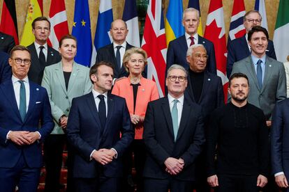 Los líderes europeos, reunidos el domingo en Londres.