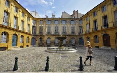 La plaza d’Albertas de Aix-en-Provence. 