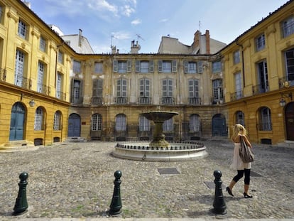 La plaza d’Albertas de Aix-en-Provence. 