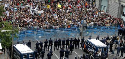 Las movilizaciones de Rodea el Congreso, a finales de 2012. 