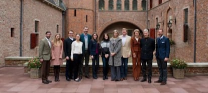 Los príncipes herederos europeos (salvo el británico) en un almuerzo este sábado en Apeldoorn (Países Bajos).