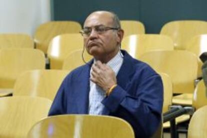 El expresidente de la CEOE Gerardo D&iacute;az Ferr&aacute;n, durante el juicio en la Audiencia Nacional por Aerol&iacute;neas Argentinas, en 2013.