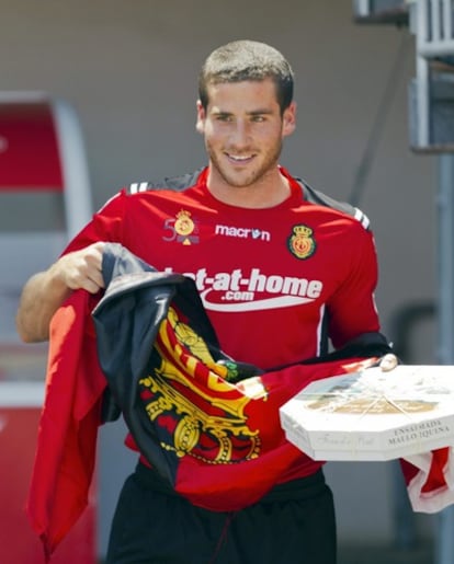 Hemed, en su presentación con el Mallorca.