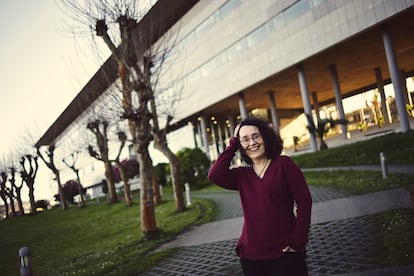Anabel Gonzalez en el Hospital de Oza, en A Coruña.