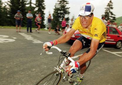 Miguel Indurain, en el Tour de 1995.