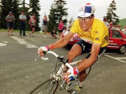 Miguel Indurain, en el Tour de 1995.