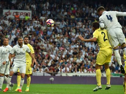 Ramos marca el gol del empate.