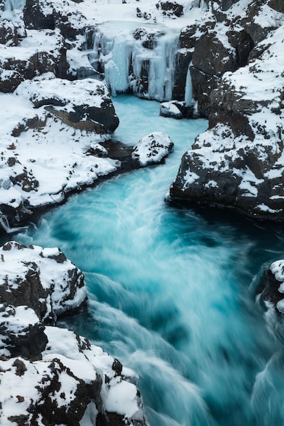 Barnafoss, en Islandia.