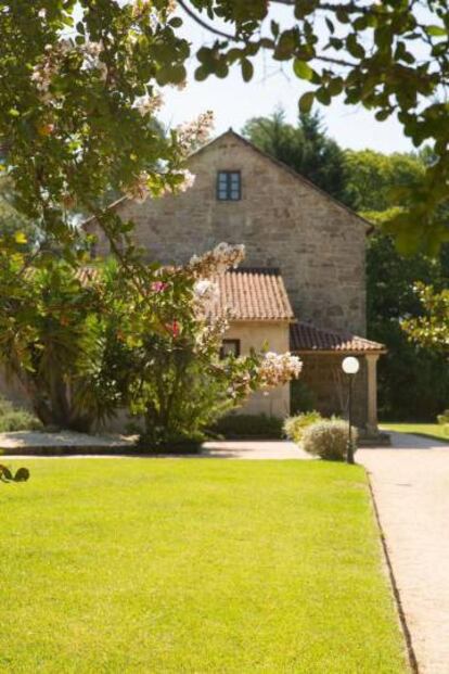 Jardín de la casa rural A Pedreira.