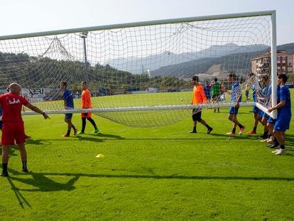 Campo municipal de Urritxe, donde entrena el Amorebieta.