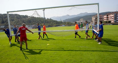 Campo municipal de Urritxe, donde entrena el Amorebieta.