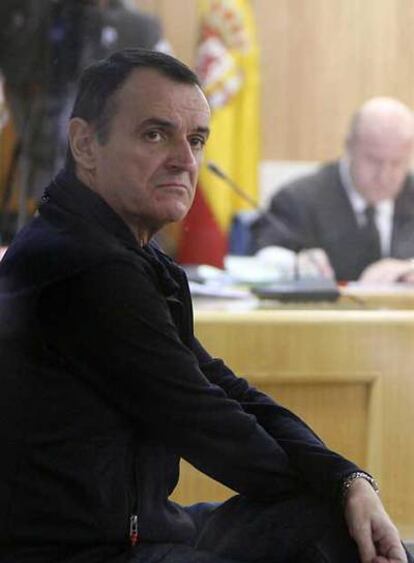 El preso etarra Iñaki de Juana, el 27 de octubre de 2006, durante el juicio celebrado en la Audiencia Nacional.