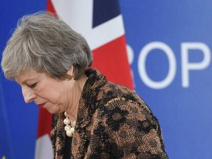 Theresa May, en una imagen de la cumbre europea de diciembre.