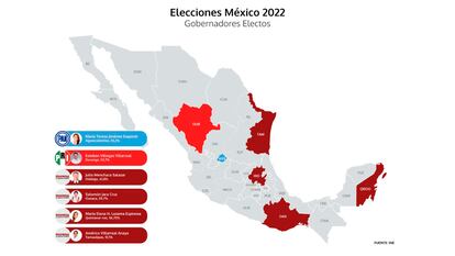 Mapa Elecciones México 2022