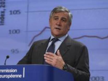 El vicepresidente de la CE y responsable de Industria, Antonio Tajani. EFE/Archivo