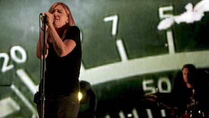 La cantante Beth Gibbons, del grupo britanico Portishead.