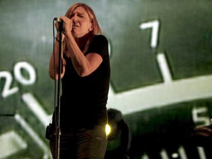 La cantante Beth Gibbons, del grupo britanico Portishead.