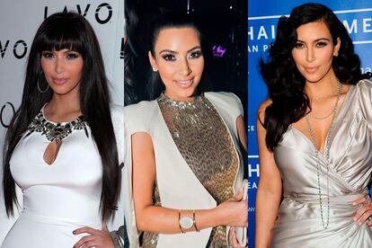 Las mujeres con rasgos tan marcados como Kim Kardashian (cabello largo y oscuro, piel tostada, labios carnosos) pueden encontrar en ella un buen modelo de maquillaje a seguir. Consiste en centrar la atención en los ojos con grandes dosis de eyeliner y máscara. Después, los labios se maquillan en tonos nude brillantes para que se vean voluminosos.