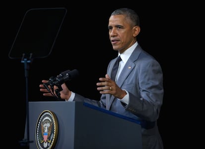 Barack Obama discursa nesta terça, em Havana.