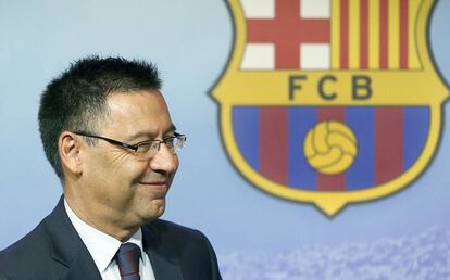 Josep Mar&iacute;a Bartomeu, presidente del Bar&ccedil;a