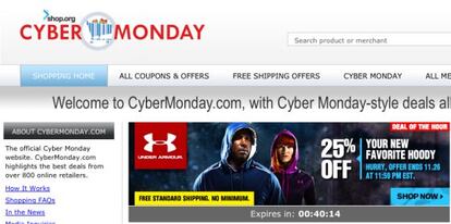 &#039;Cyber Monday&#039; es el d&iacute;a de los descuentos en Internet tras las rebajas de Acci&oacute;n de Gracias 