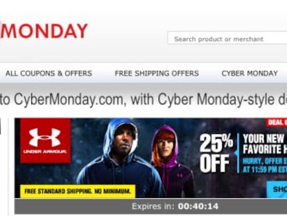 &#039;Cyber Monday&#039; es el d&iacute;a de los descuentos en Internet tras las rebajas de Acci&oacute;n de Gracias 