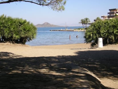 Cala del Pino, en pleno mar Menor.