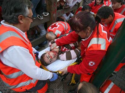 cogida en San Fermin