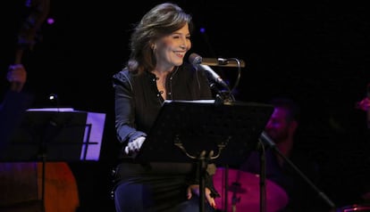 María Lavalle durante su actuación en el Teatro Maravillas