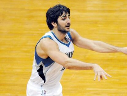 Rubio, en el partido del domingo.