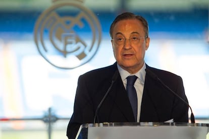 Florentino P&eacute;rez toma posesi&oacute;n como presidente blanco.