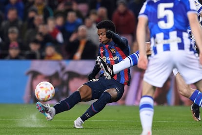 Balde, durante un partido del Barcelona de esta temporada.