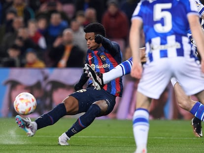 Balde, durante un partido del Barcelona de esta temporada.