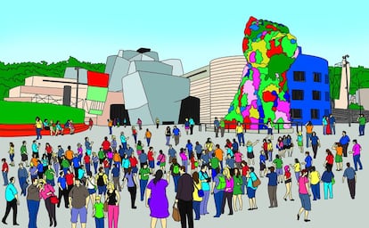 El Museu Guggenheim de Bilbao ha suposat des de la seva obertura una de les aportacions més determinants per a Bilbao.