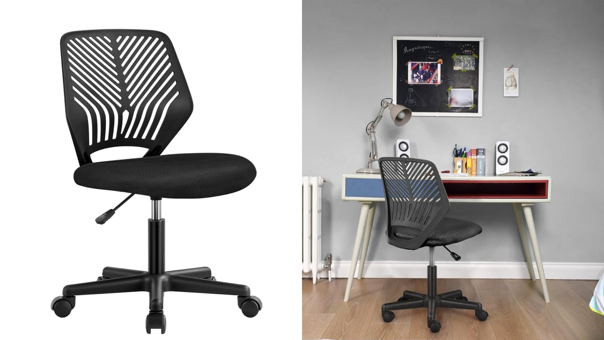 Silla ergonómica con respaldo curvo especial.