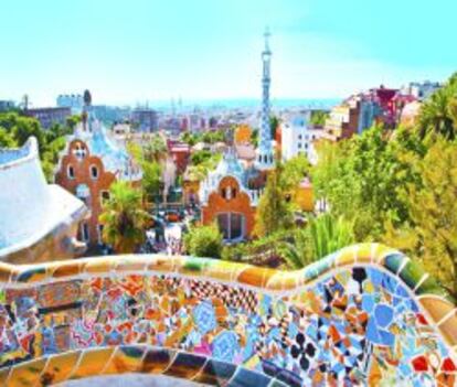 El Parque Güell de Barcelona.