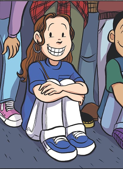 Ilustración interior de 'Sonríe', de Raina Telgemeier (Maeva).