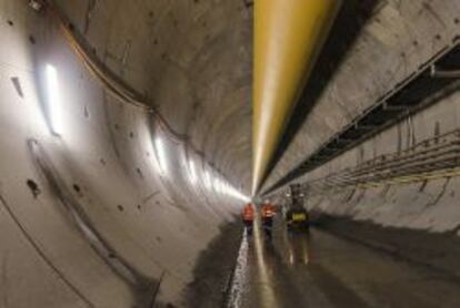 El doble túnel de Legacy Way (Australia), abierto en 2015.