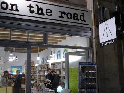 Entrada de la librería On the road