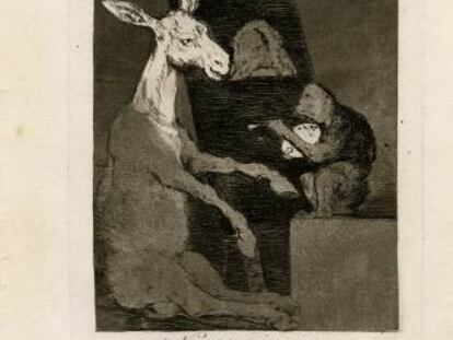 &#039;Ni m&aacute;s ni menos&#039;, grabado de Goya que se podr&aacute; adquirir en eBay por 965 euros.