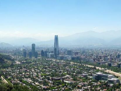 Vista de Santiago de Chile.